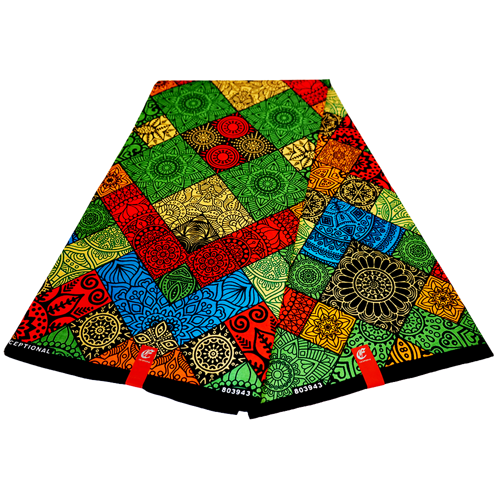 Abstract Canvas Tiles Ankara Fabric