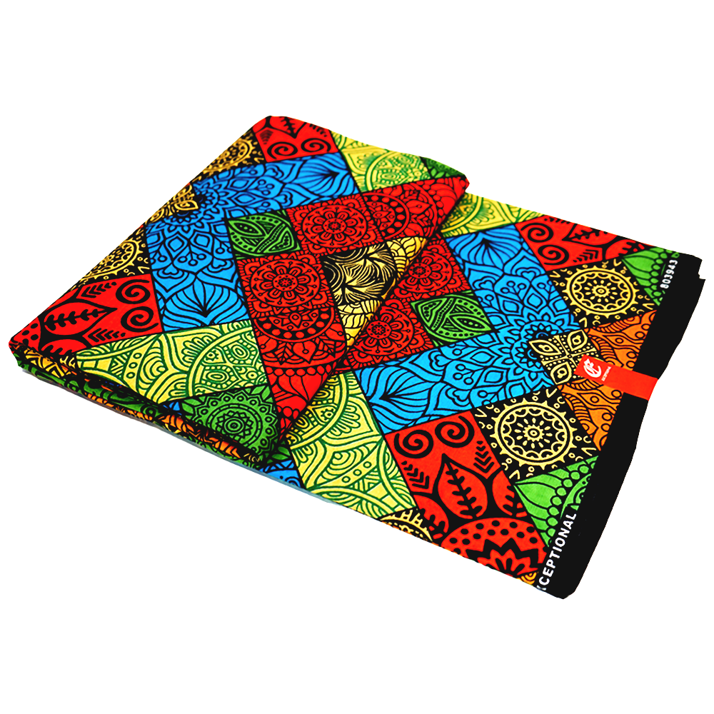 Abstract Canvas Tiles Ankara Fabric