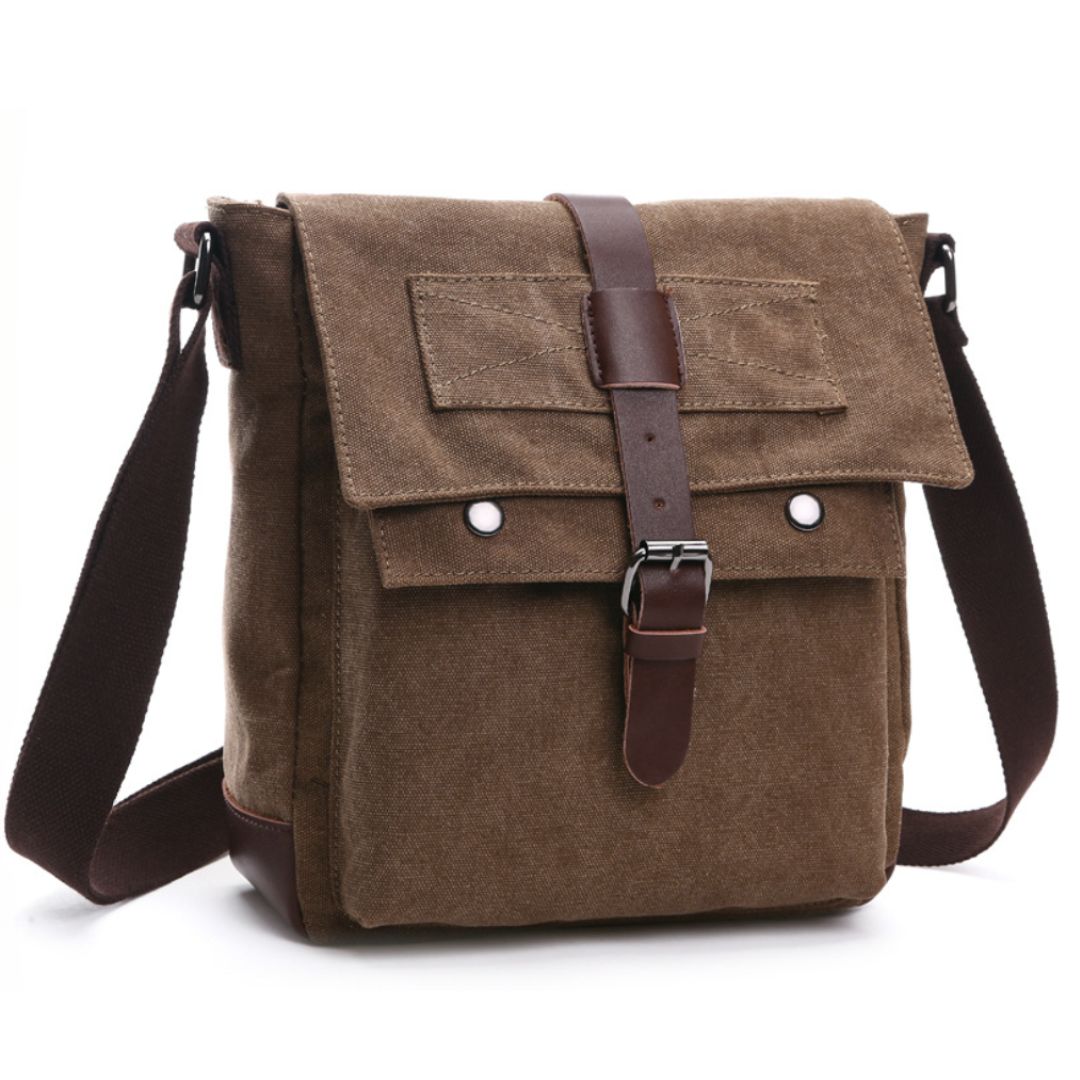 Compact Retro Canvas Crossbody