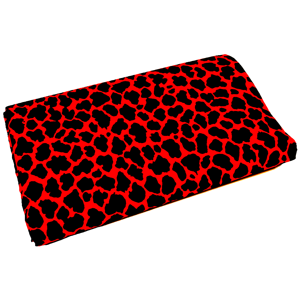 Red Leopard Print Ankara Fabric