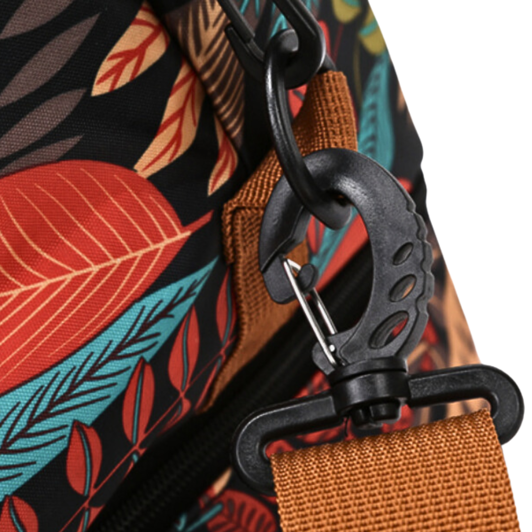 Maple Leaf Print Travel Duffle Bag