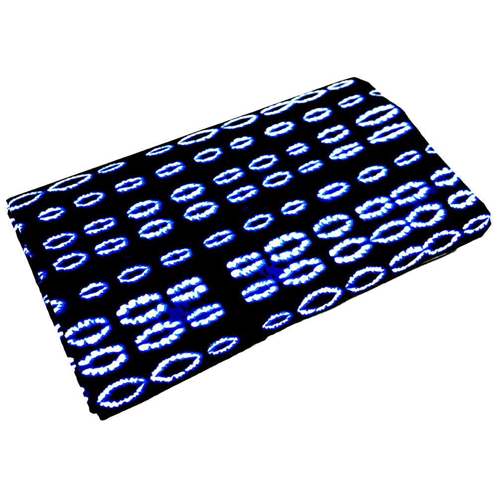 Midnight Ovals Ankara Cotton Fabric