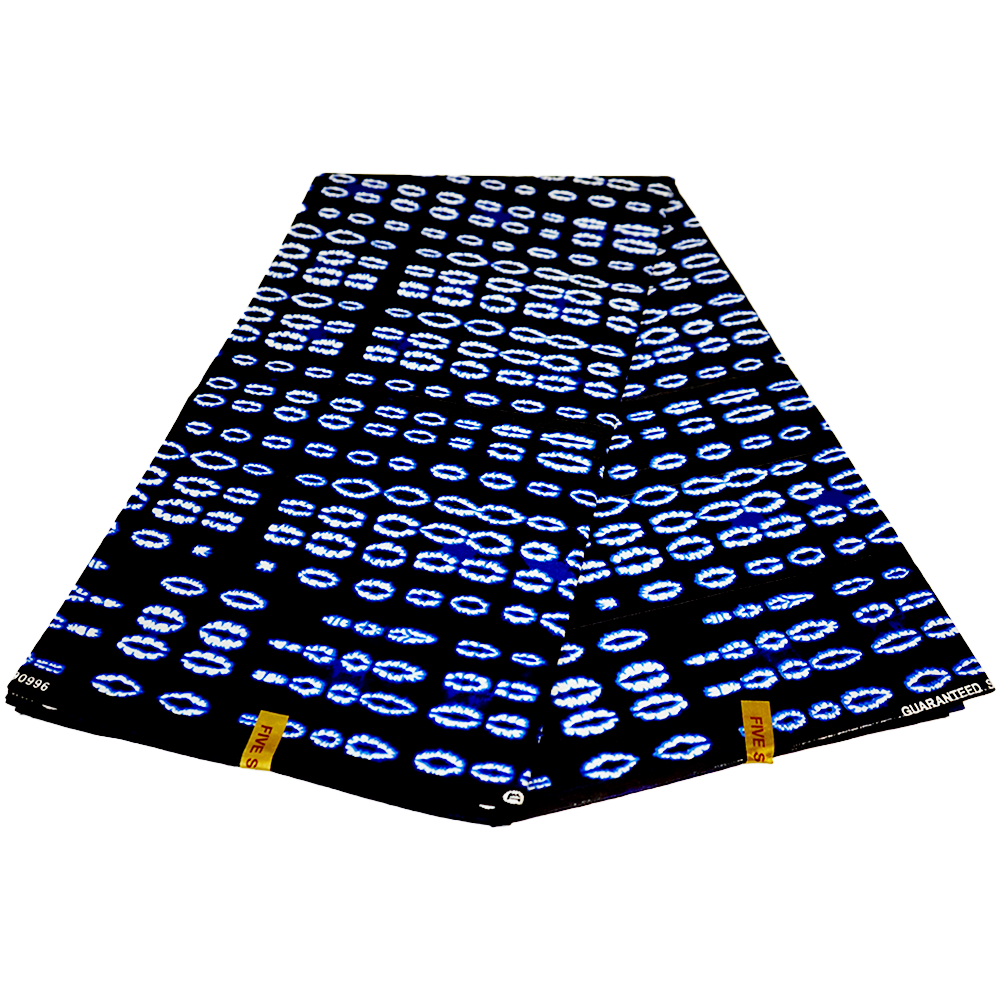 Midnight Ovals Ankara Cotton Fabric