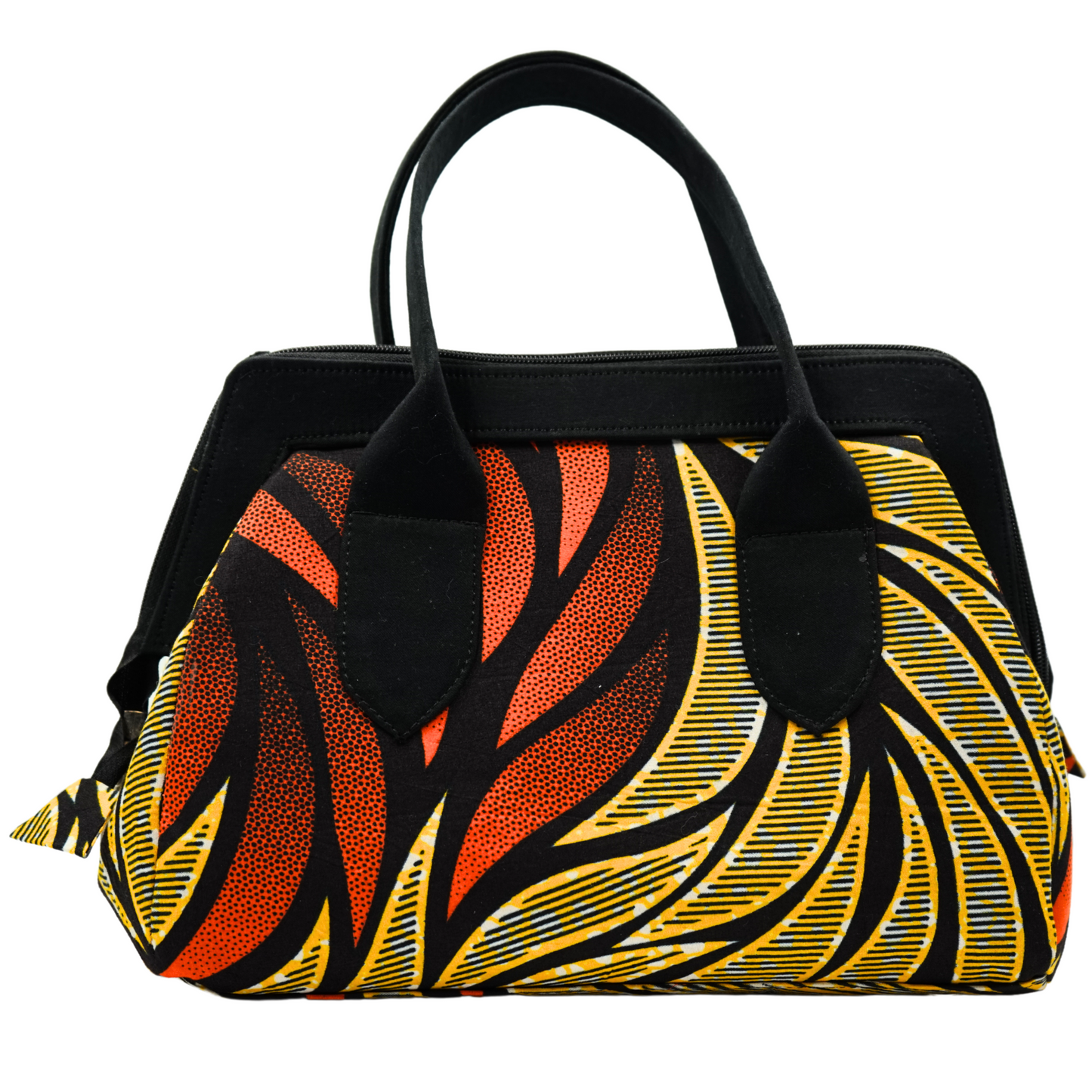 Orange and Yellow Ankara Statement Purse