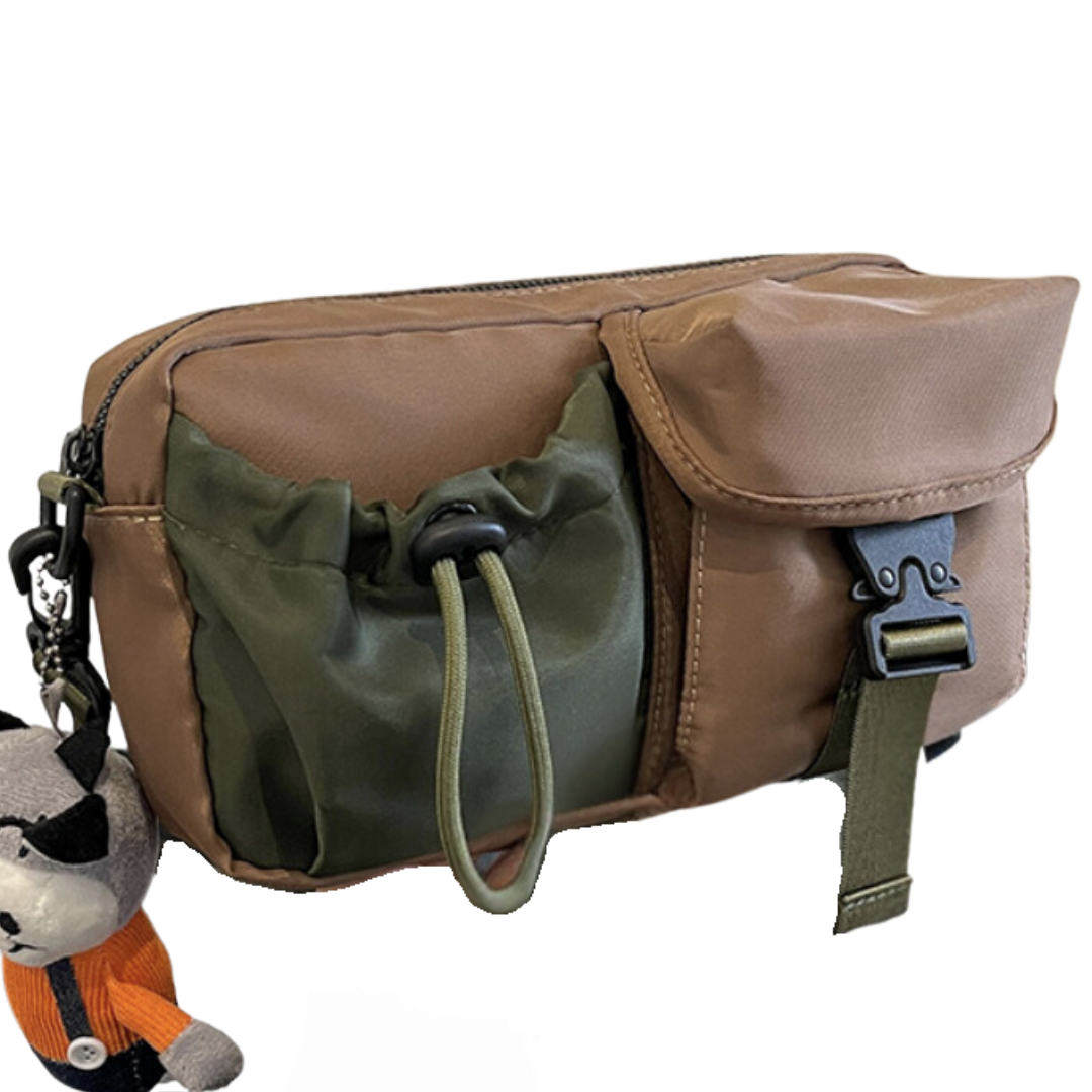 Plush Cow Charm Square Crossbody Bag