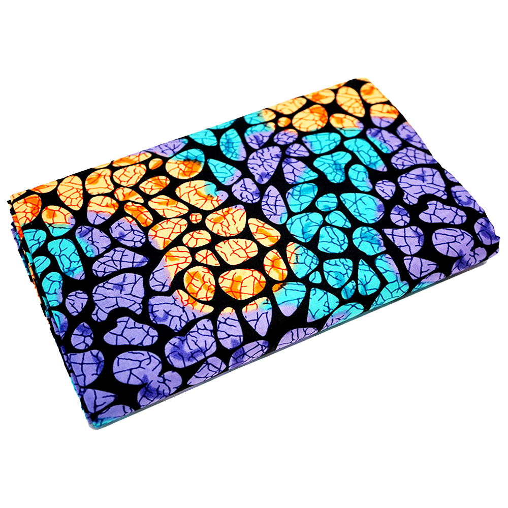 Rainbow Pebbles Ankara Fabric