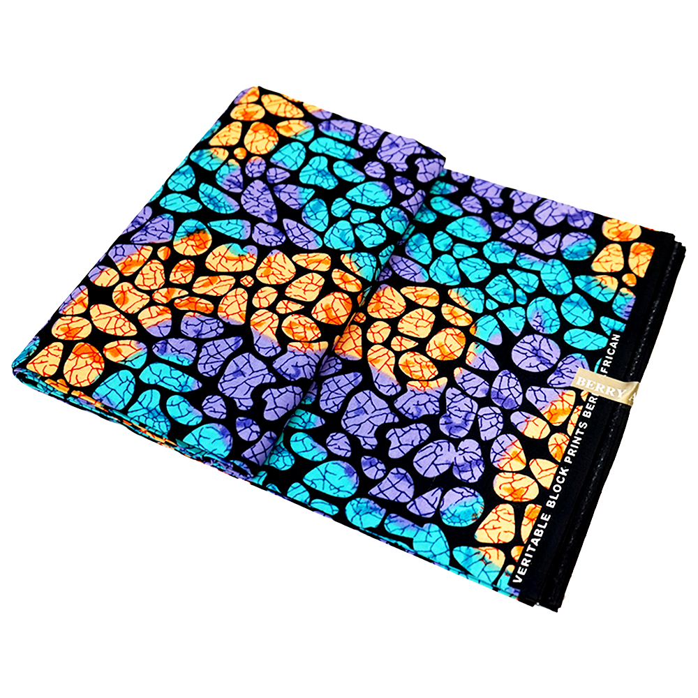 Rainbow Pebbles Ankara Fabric