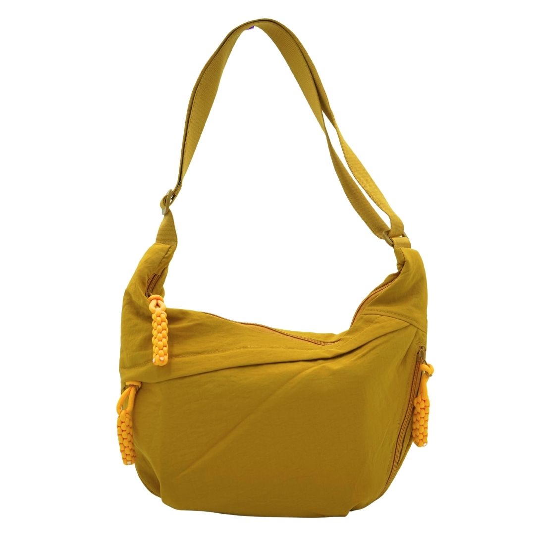 Slouchy Medium Crescent Crossbody Bag - Yellow