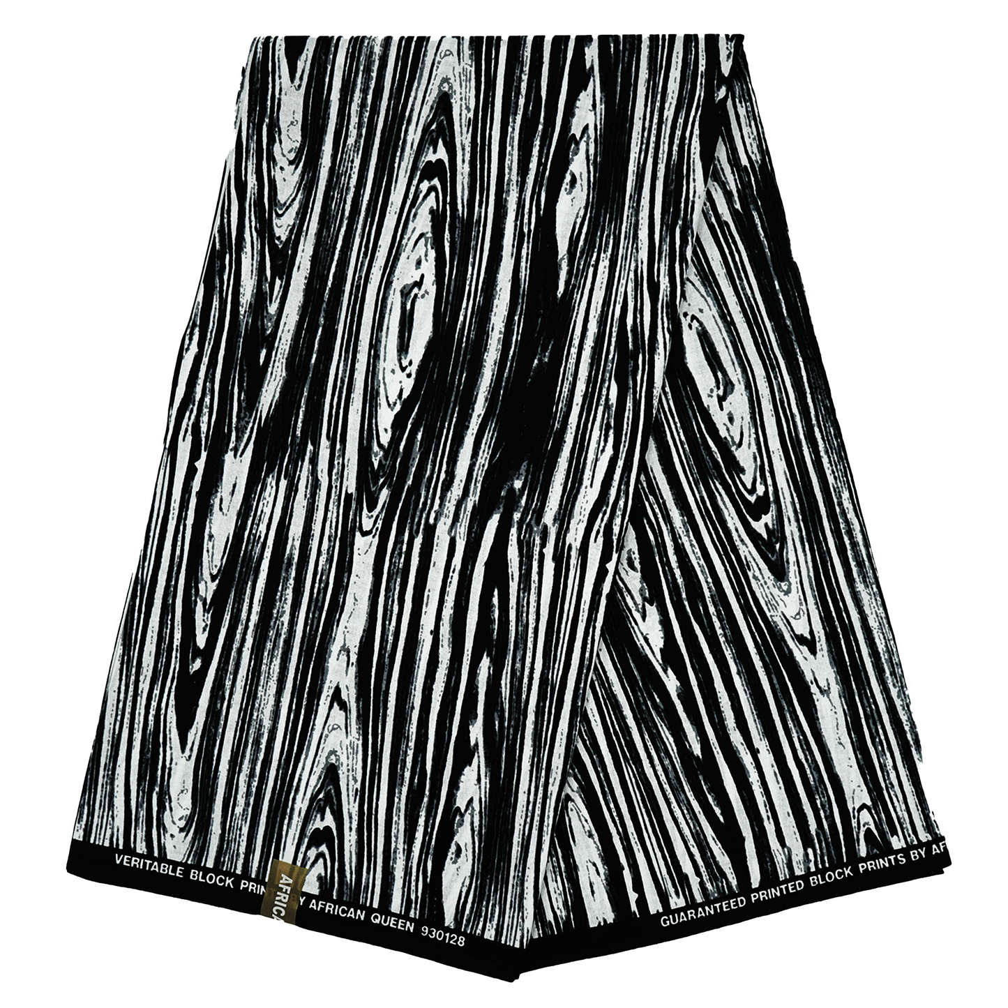 Monochrome Maple Ankara Cotton Fabric