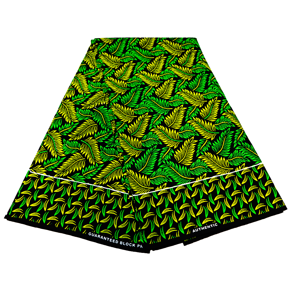 Tropical Leaves Ankara Cotton Fabric