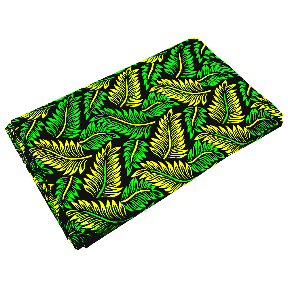 Tropical Leaves Ankara Cotton Fabric