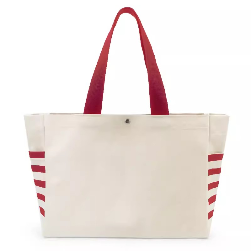 Sac fourre-tout en toile : C avec bandes 
