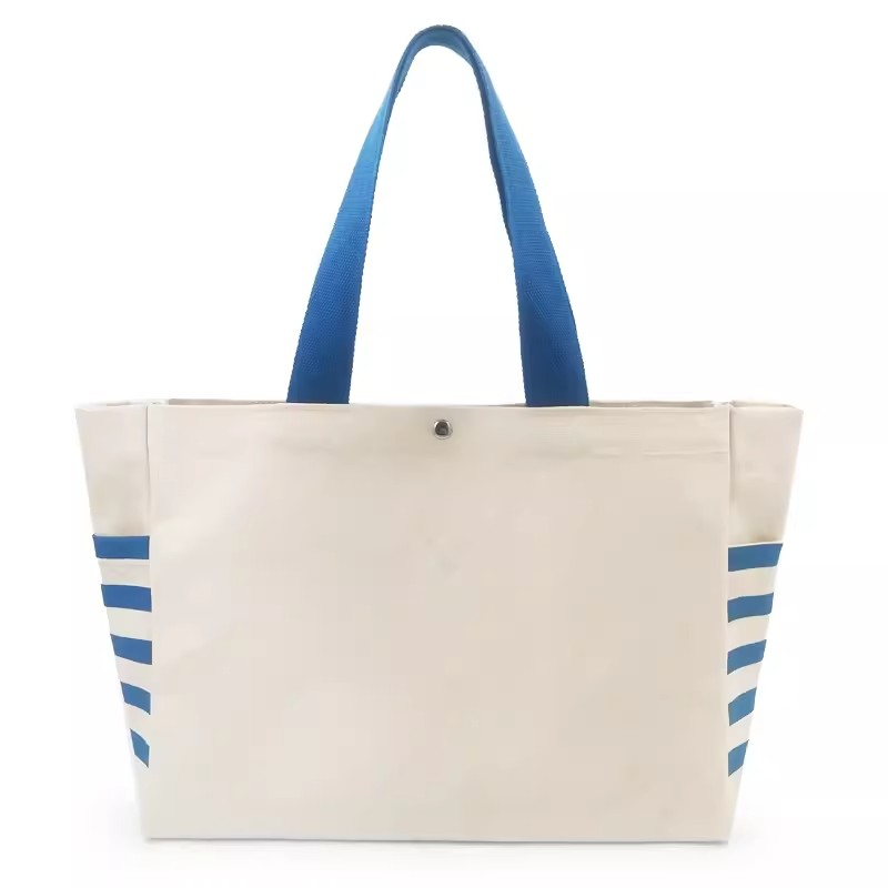 Sac fourre-tout en toile : C avec bandes 