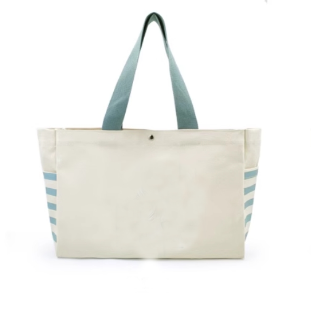 Sac fourre-tout en toile : C avec bandes 