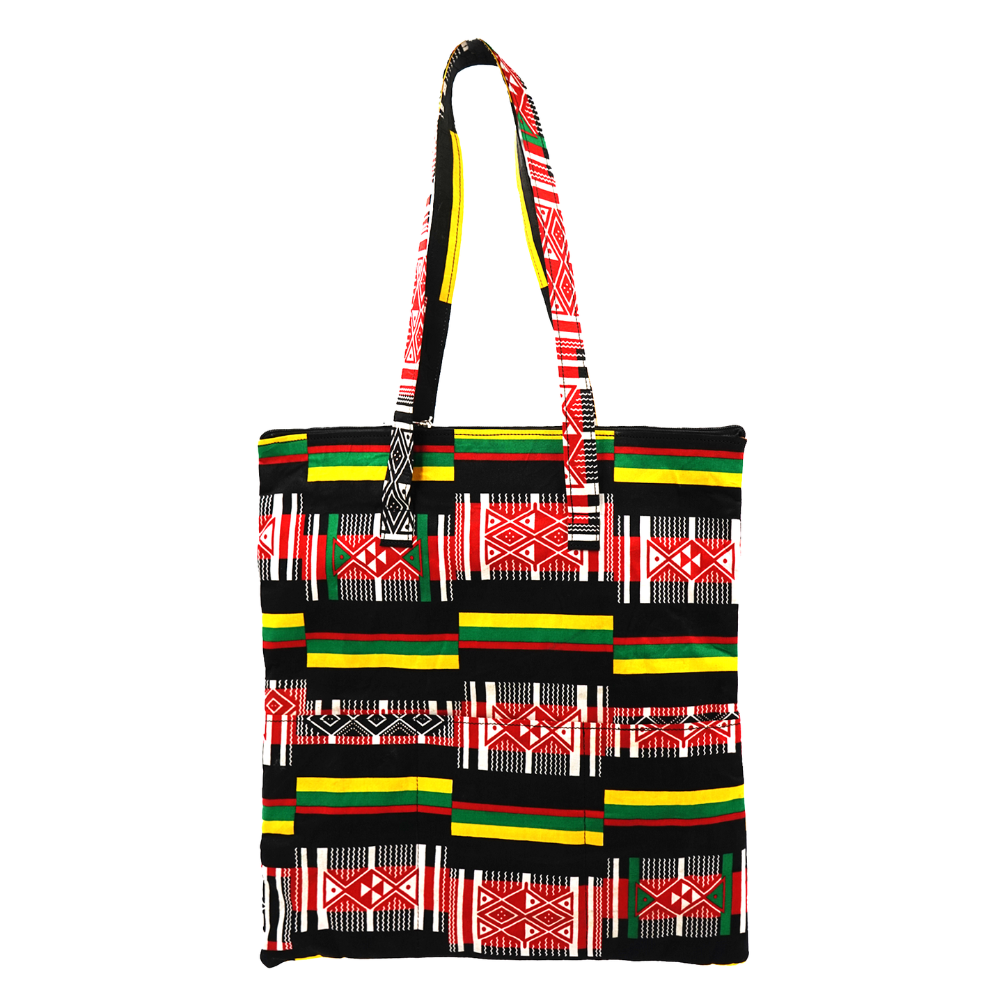 Grand sac fourre-tout à bandes