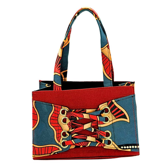 Petit sac à main en raphia Red Vest 