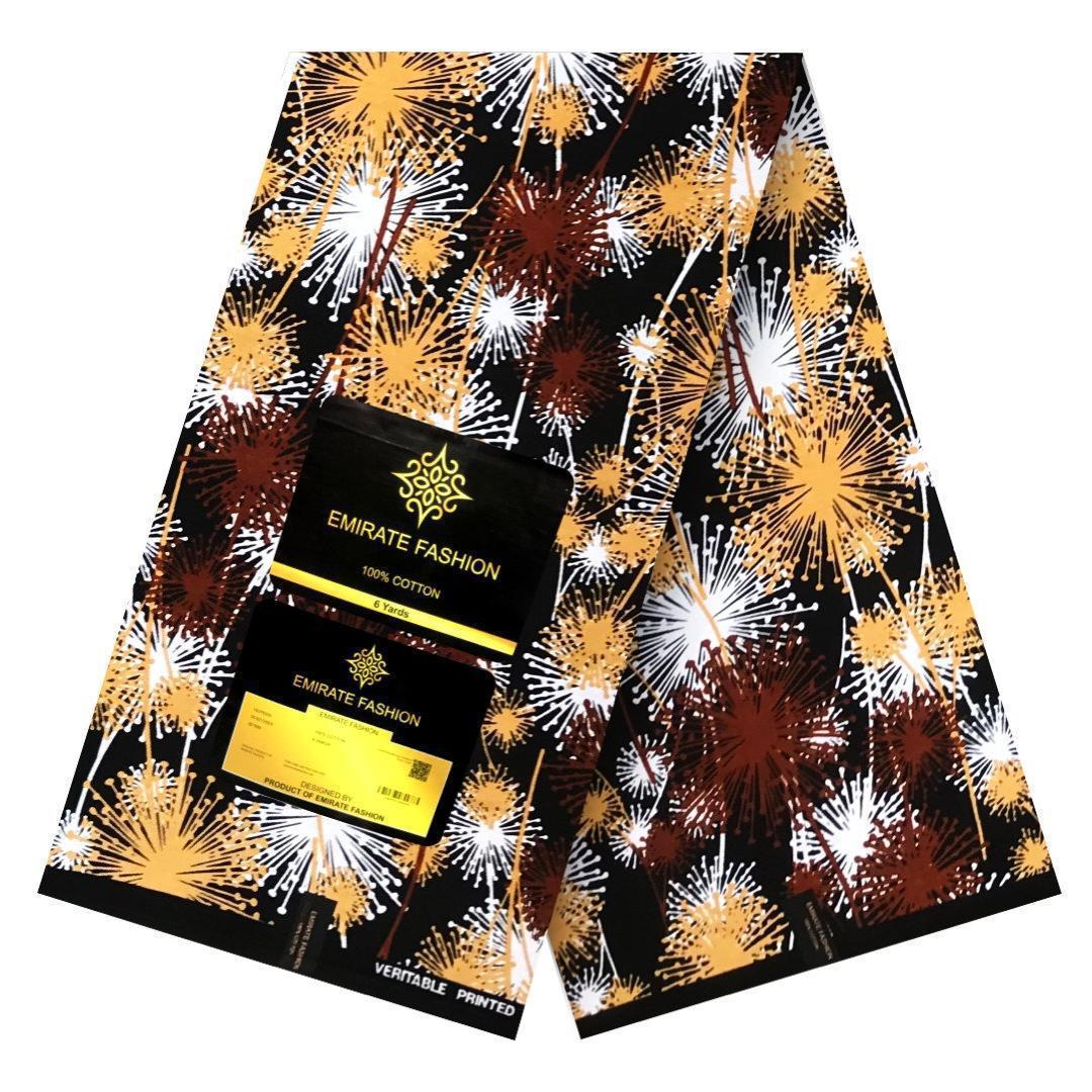 Golden Fireworks Ankara Fabric