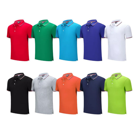 Polo Shirts : Pipping Style with 80% cotton for cutomized digital printing